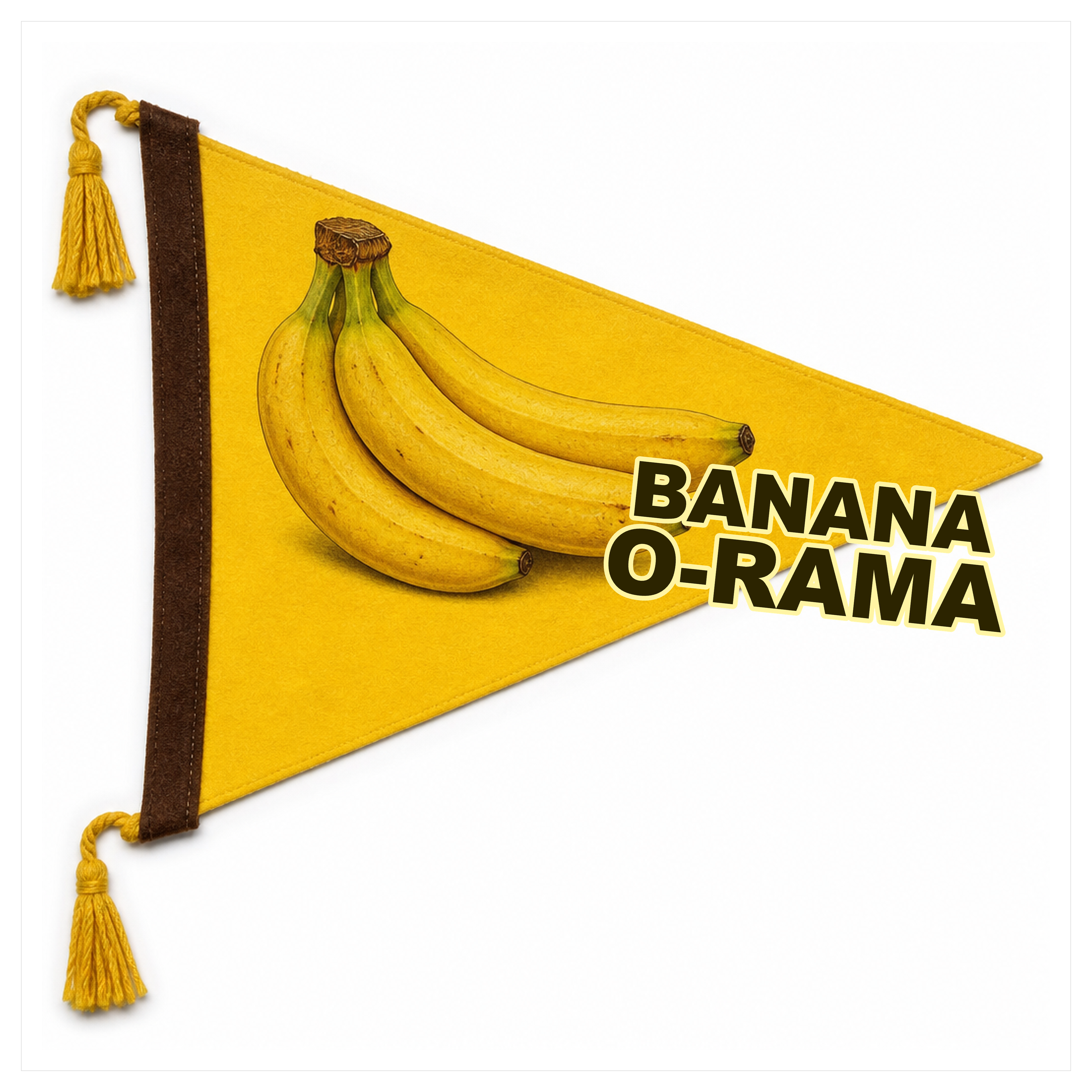 Banana-O-Rama felt pennant